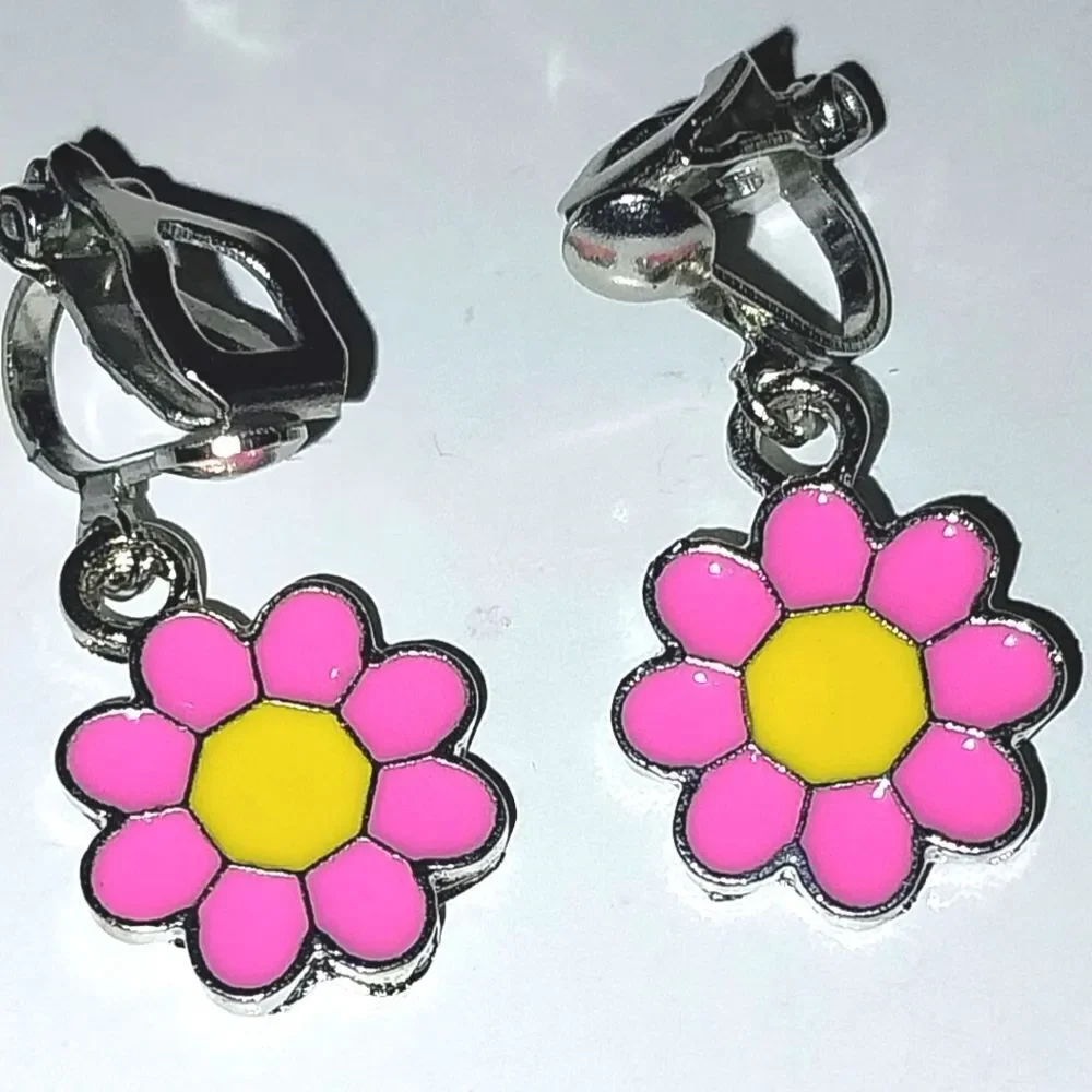 Super cute kid's fashion clip-on earrings